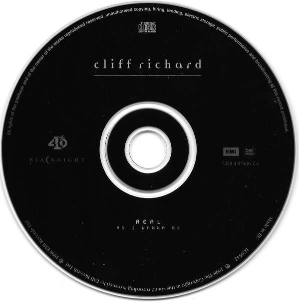 Cliff Richard Real As I Wanna Be : CD